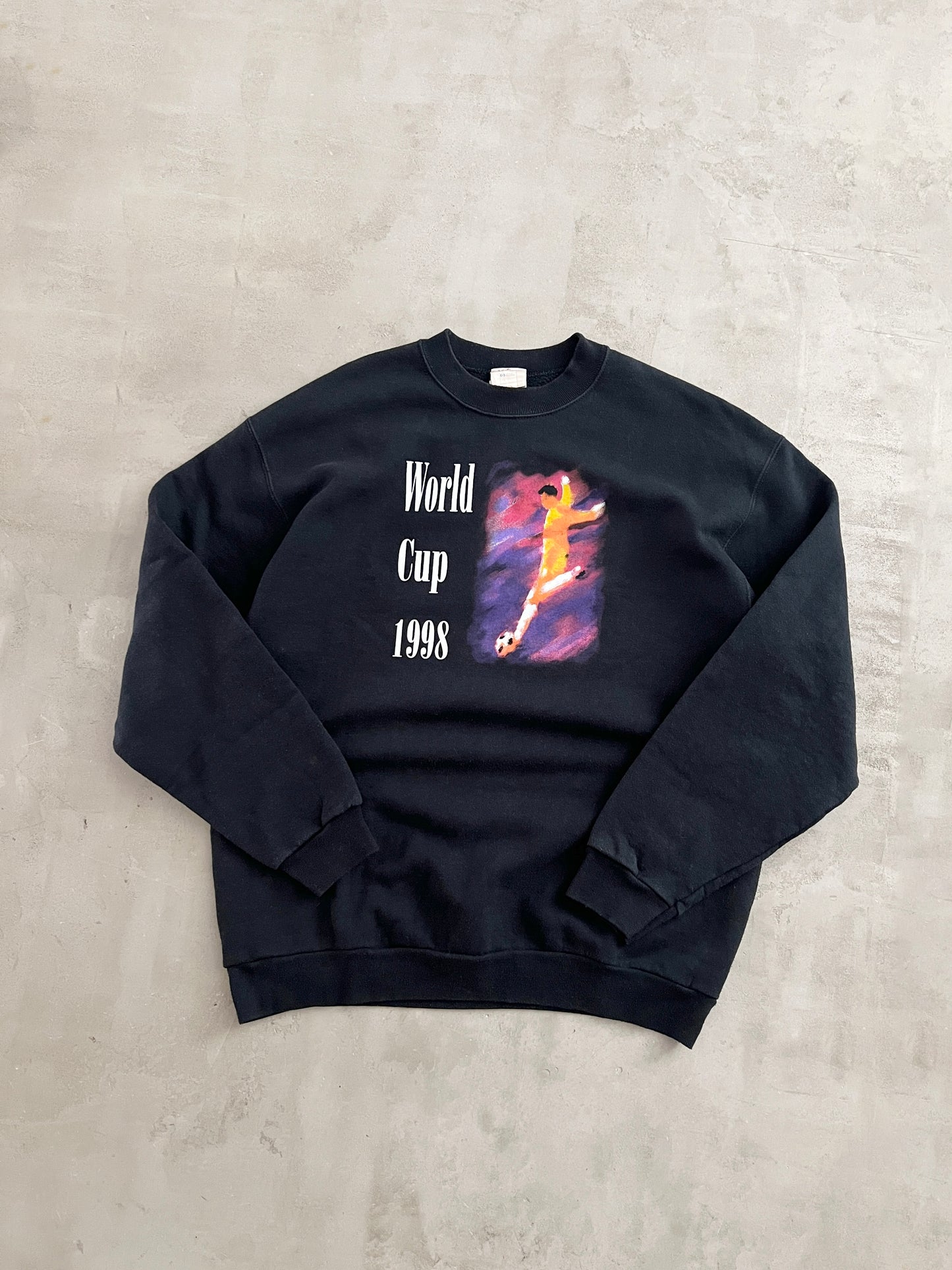 BLACK WORLD CUP FRANCE SWEATER - 1998 - L
