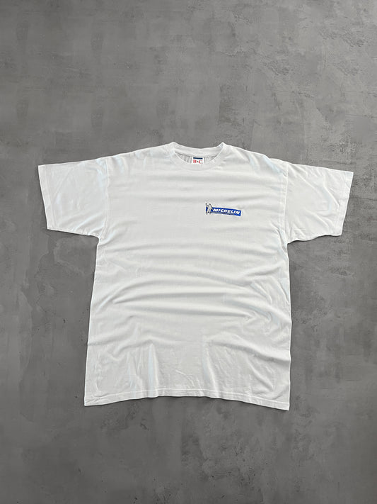 WHITE MICHELIN TEE - 1990S - XL