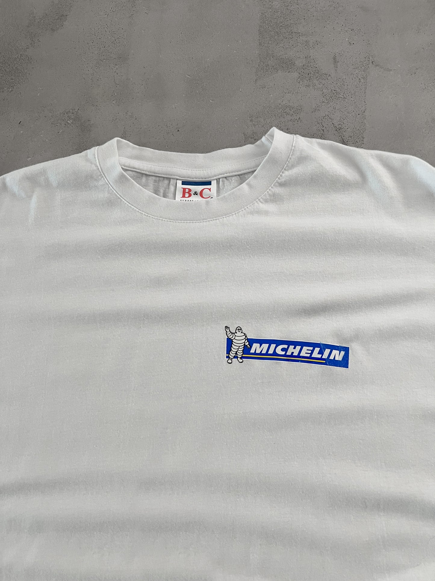 WHITE MICHELIN TEE - 1990S - XL