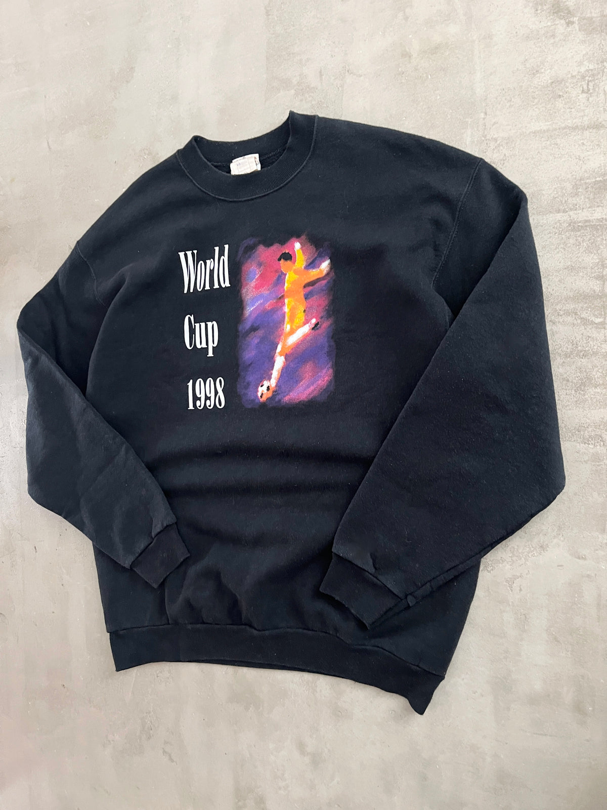 BLACK WORLD CUP FRANCE SWEATER - 1998 - L