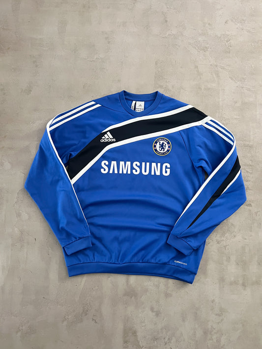 BLUE CHELSEA ADIDAS SWEATER - 2000S - L