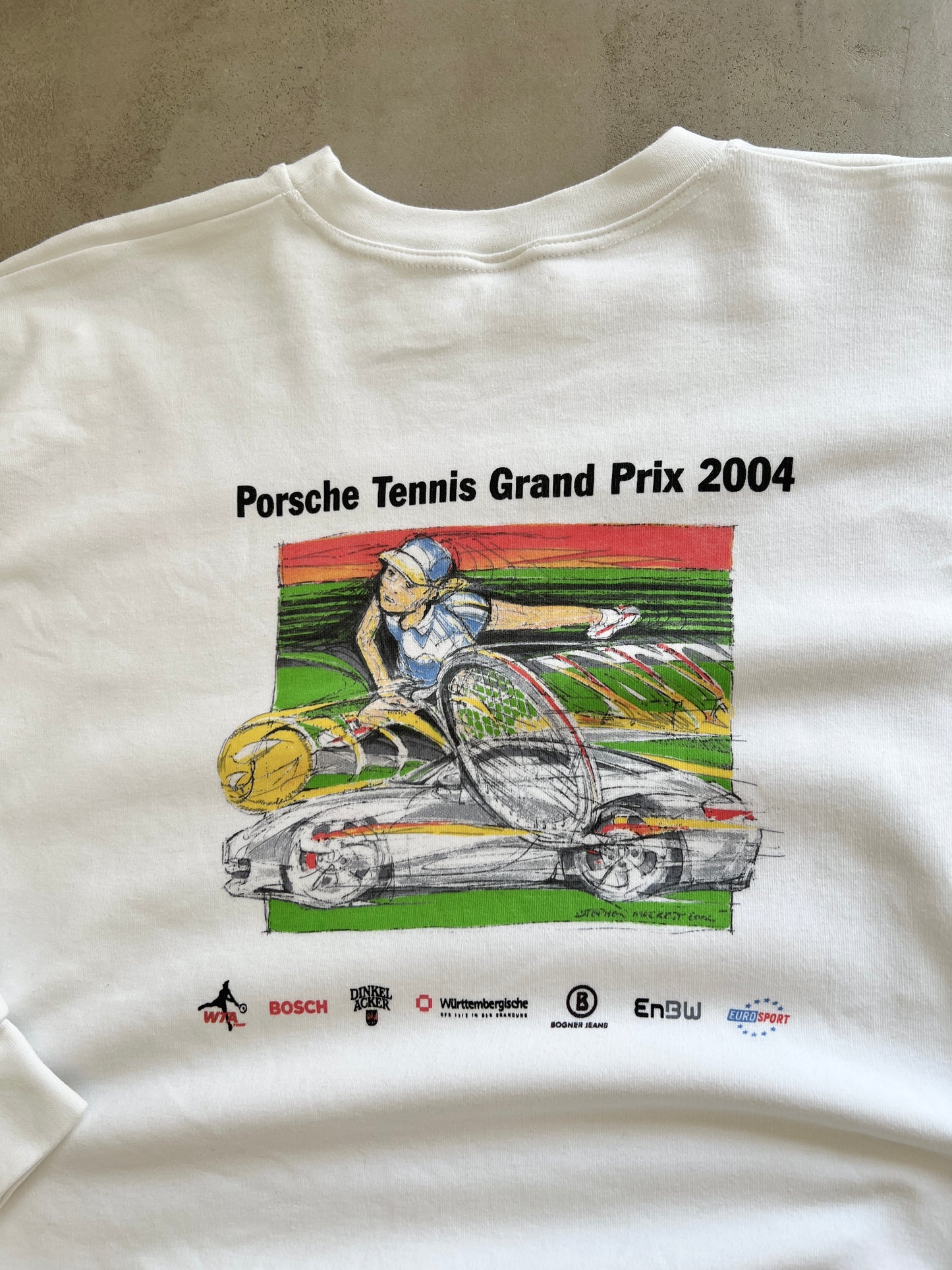 WHITE PORSCHE SWEATER - 2000S - M
