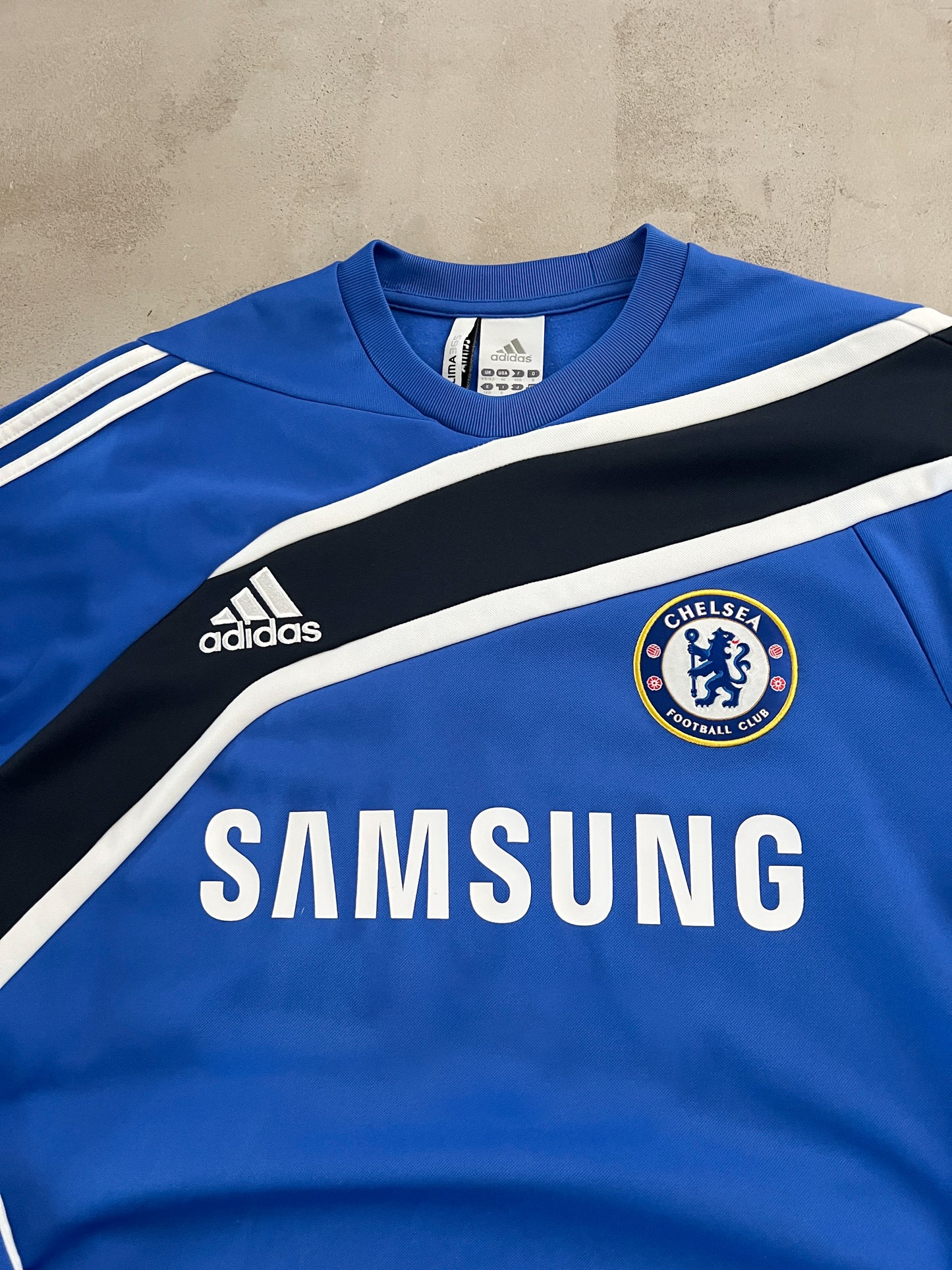 BLUE CHELSEA ADIDAS SWEATER - 2000S - L