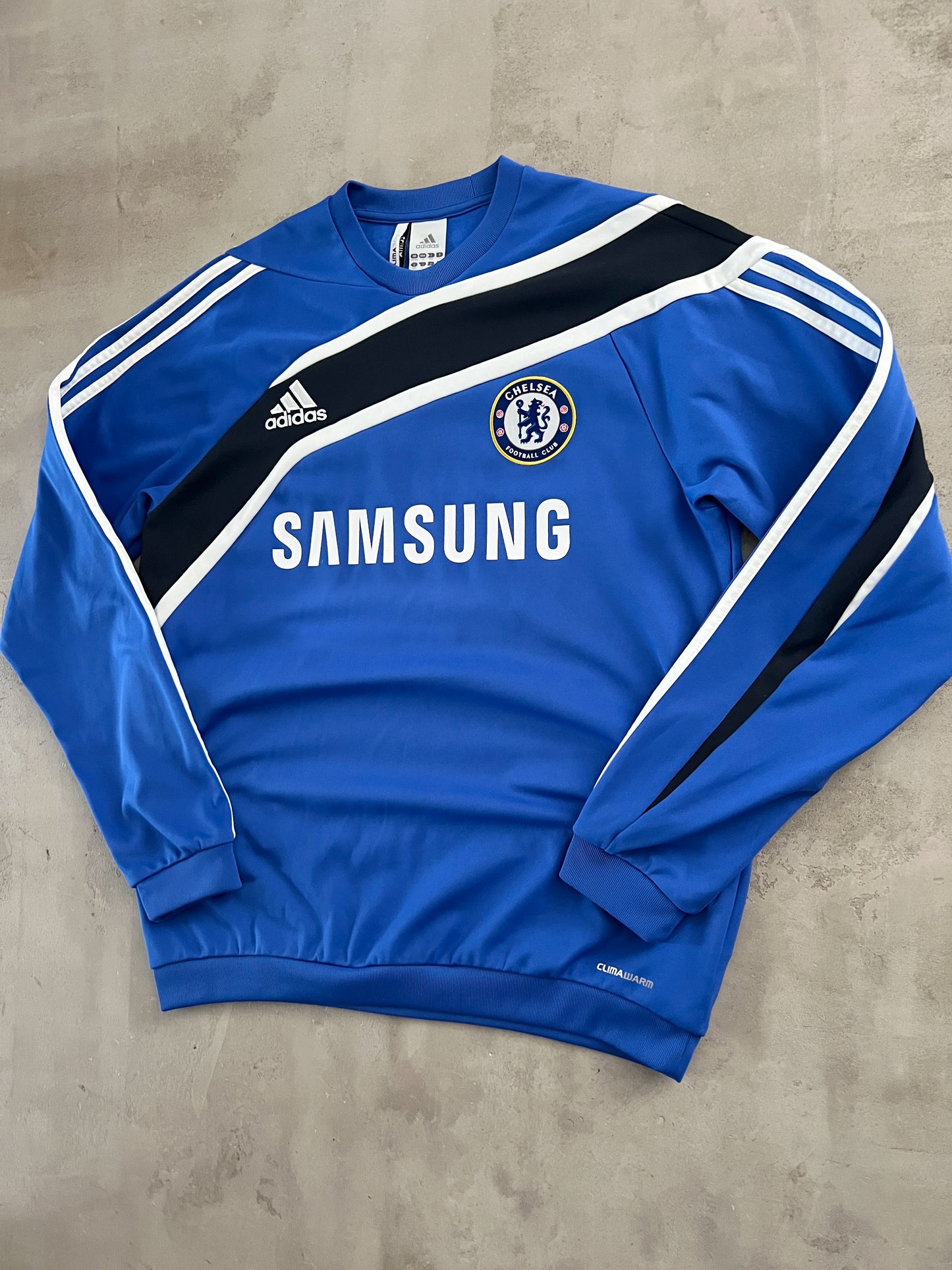 BLUE CHELSEA ADIDAS SWEATER - 2000S - L