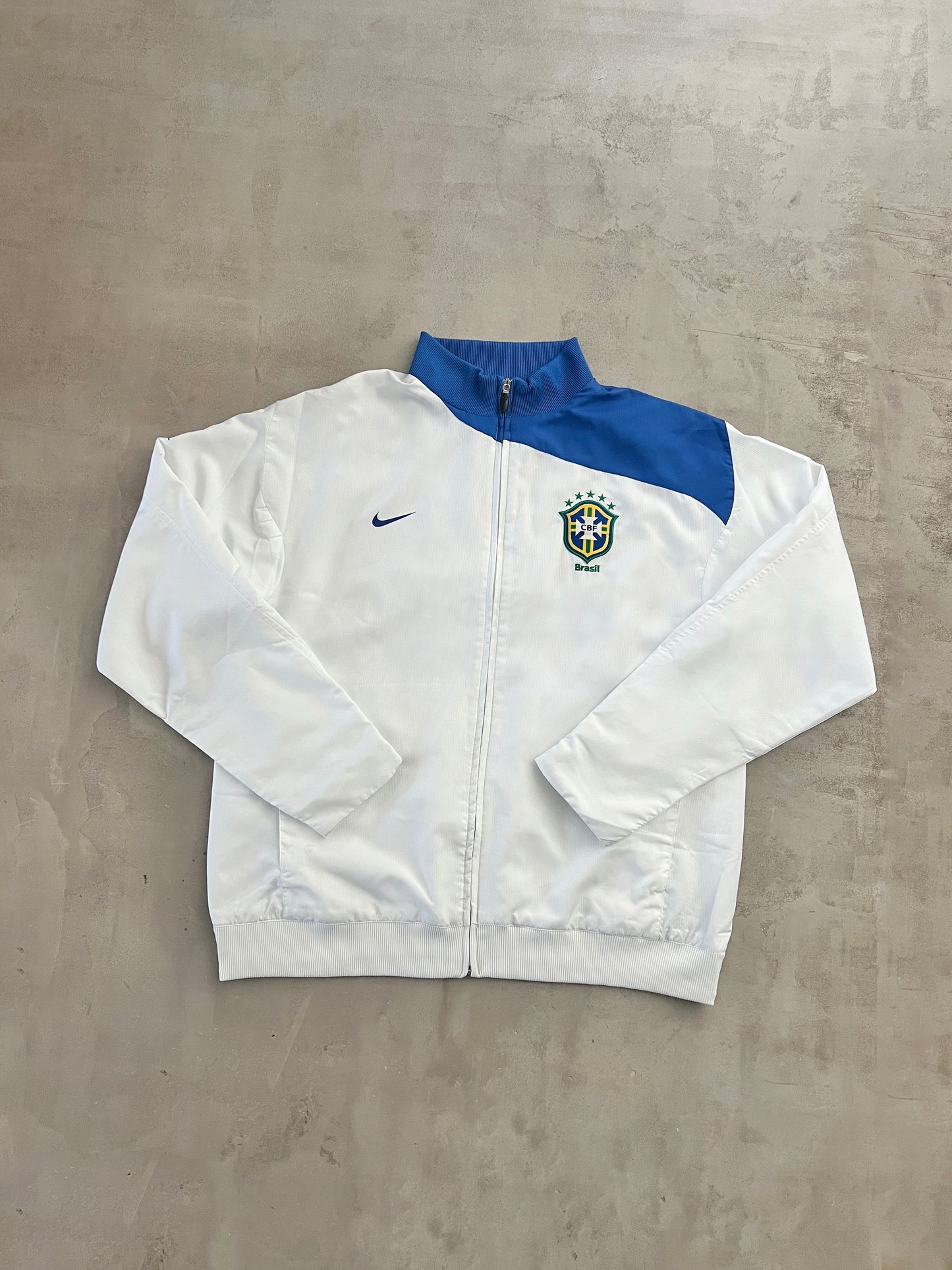 WHITE BRAZIL NIKE TRACK JACKET - 2000S - XL