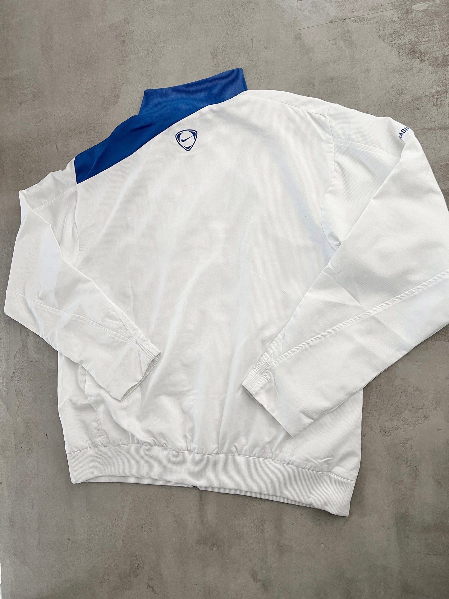 WHITE BRAZIL NIKE TRACK JACKET - 2000S - XL