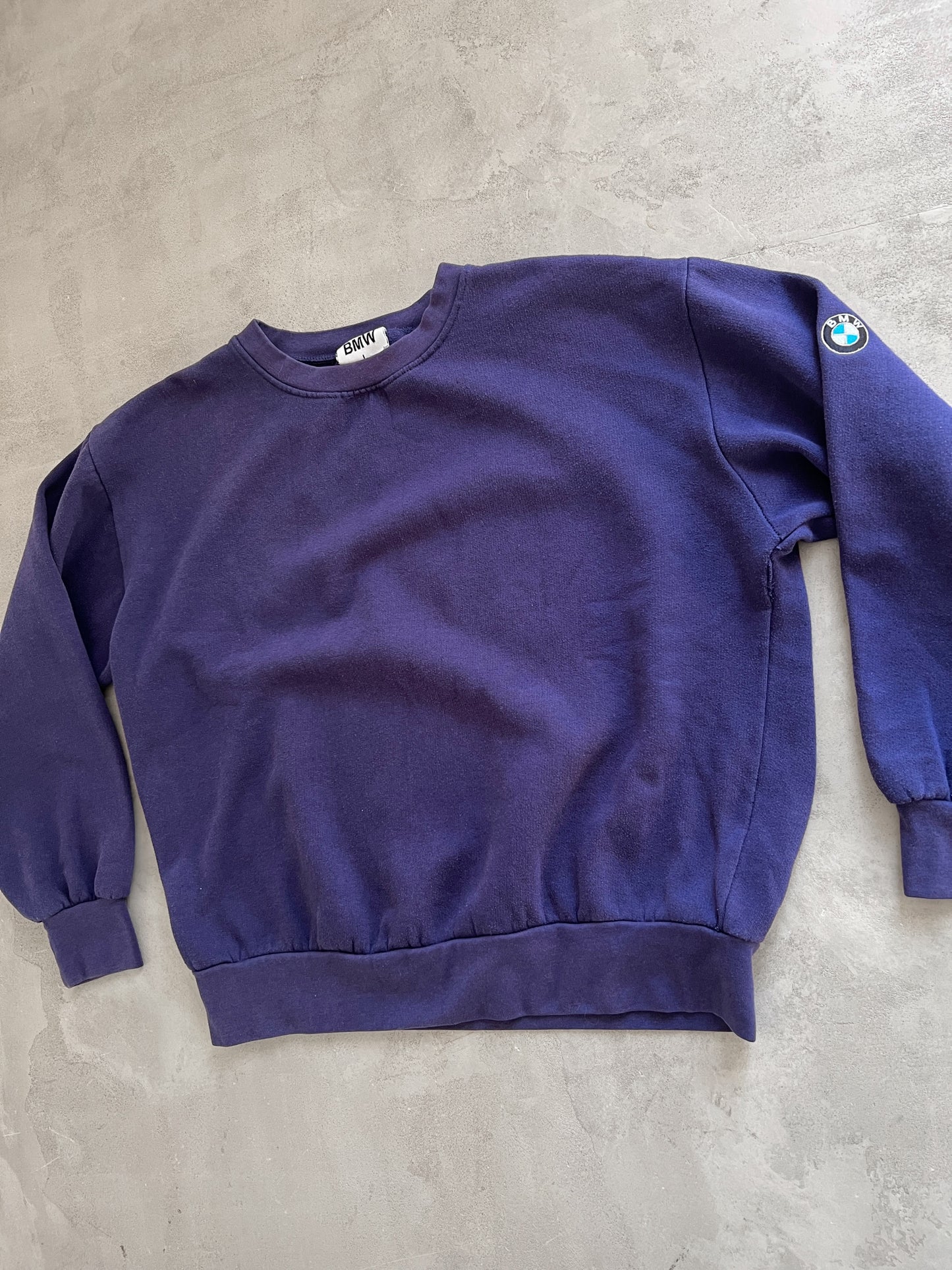 FADED NAVY/PURPLE BMW SWEATER - 2000S - S