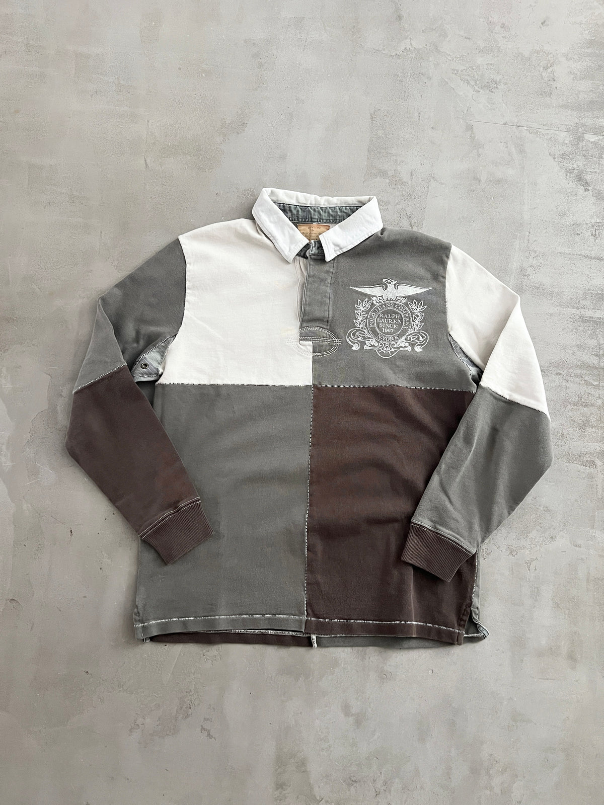 GREY RALPH LAUREN LONGSLEEVE - 2000S - M
