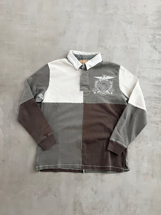 GREY RALPH LAUREN LONGSLEEVE - 2000S - M