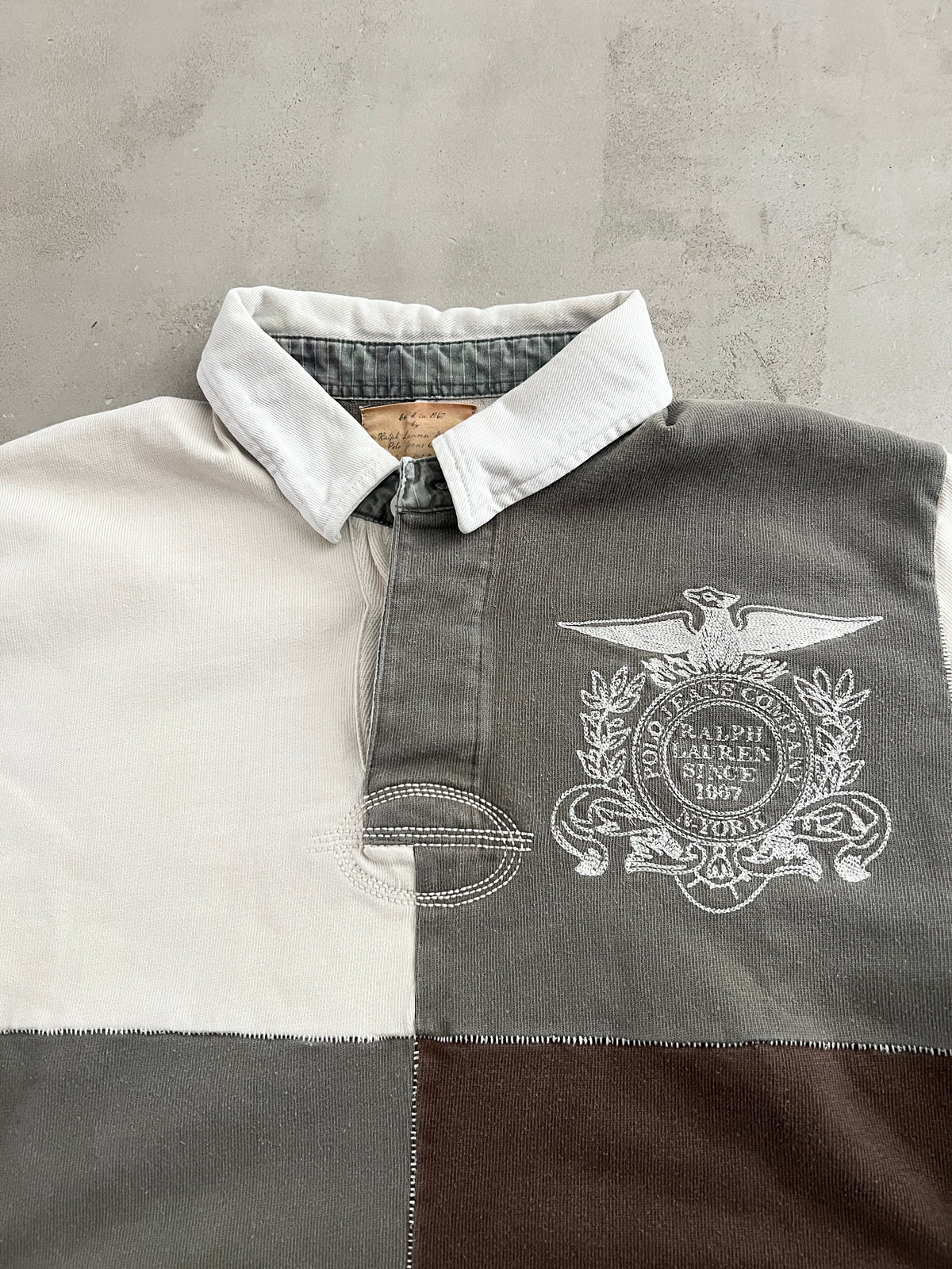 GREY RALPH LAUREN LONGSLEEVE - 2000S - M