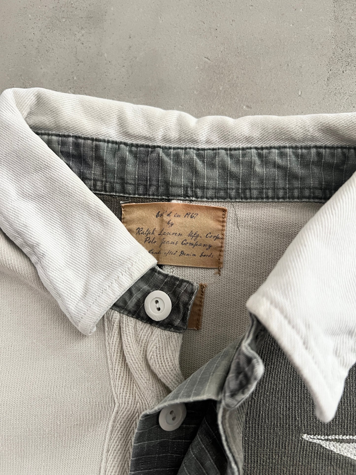 GREY RALPH LAUREN LONGSLEEVE - 2000S - M