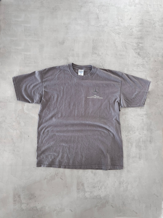 GREY MERCEDES BENZ TEE - 1990S - XXL