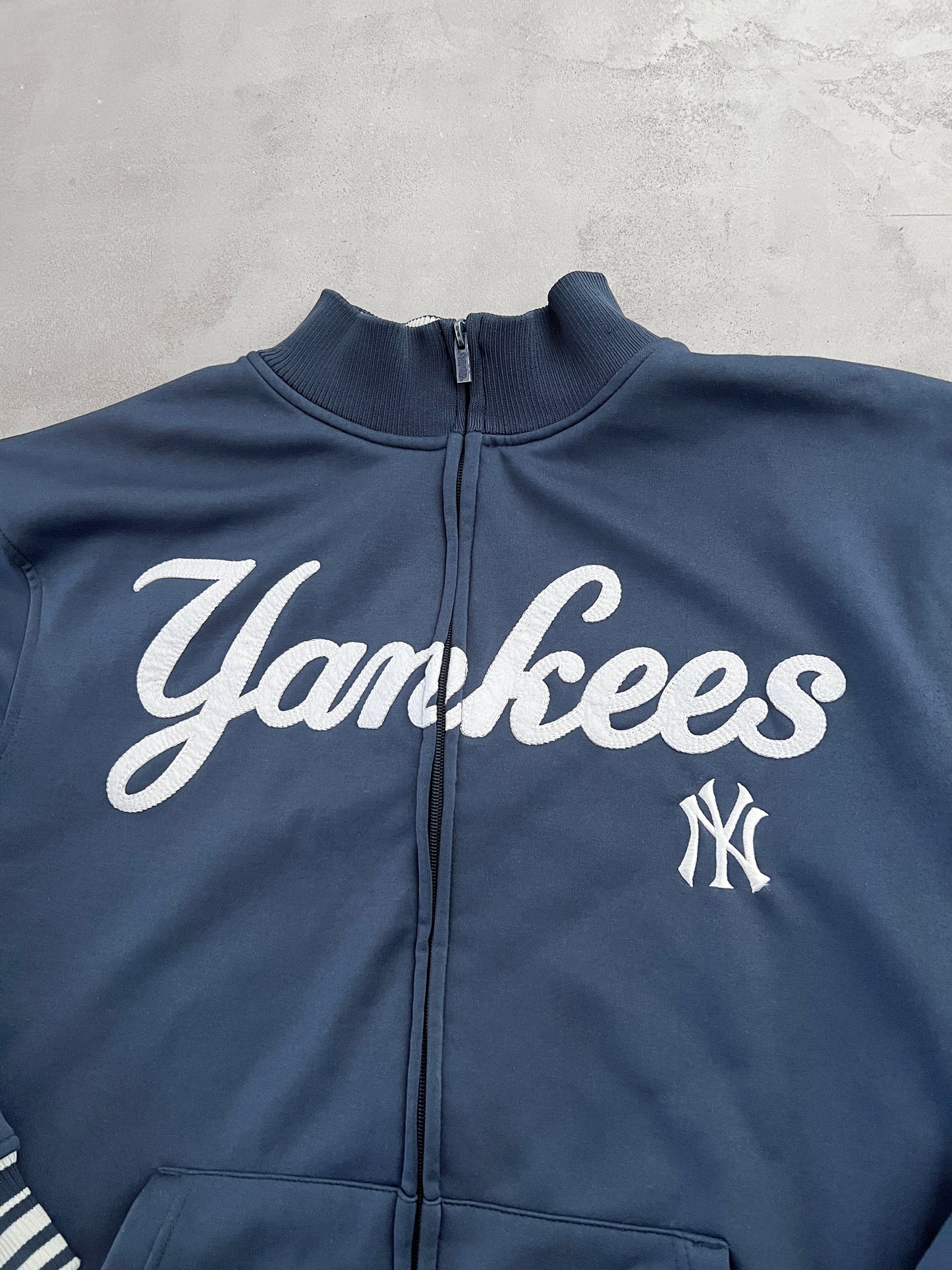 NAVY NEW YORK YANKEES JACKET - 2000S - L