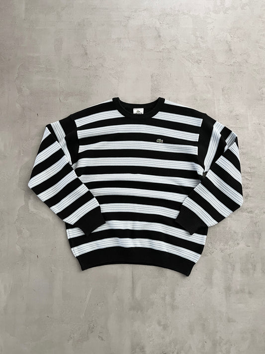 BLACK/BABY BLUE LACOSTE KNIT - 2000S - L/M