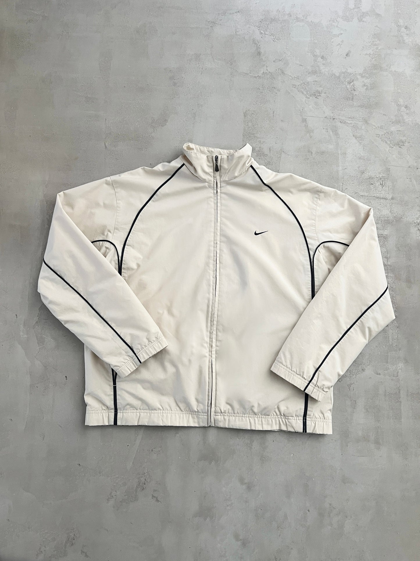 CREME NIKE TRACK JACKET - 2000S - XL