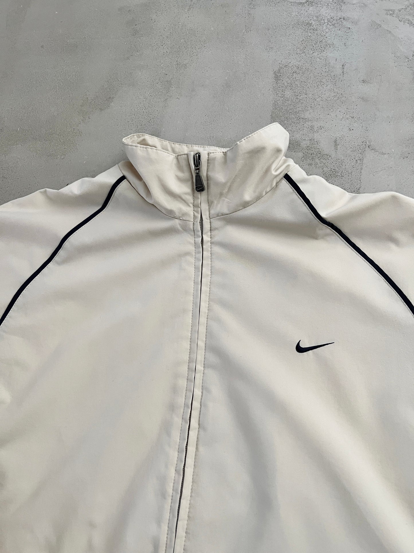 CREME NIKE TRACK JACKET - 2000S - XL