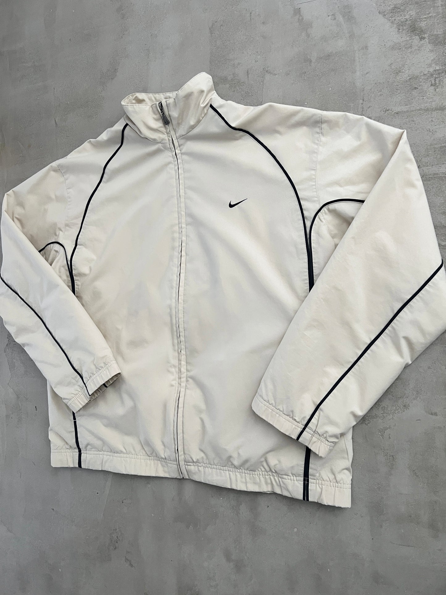 CREME NIKE TRACK JACKET - 2000S - XL