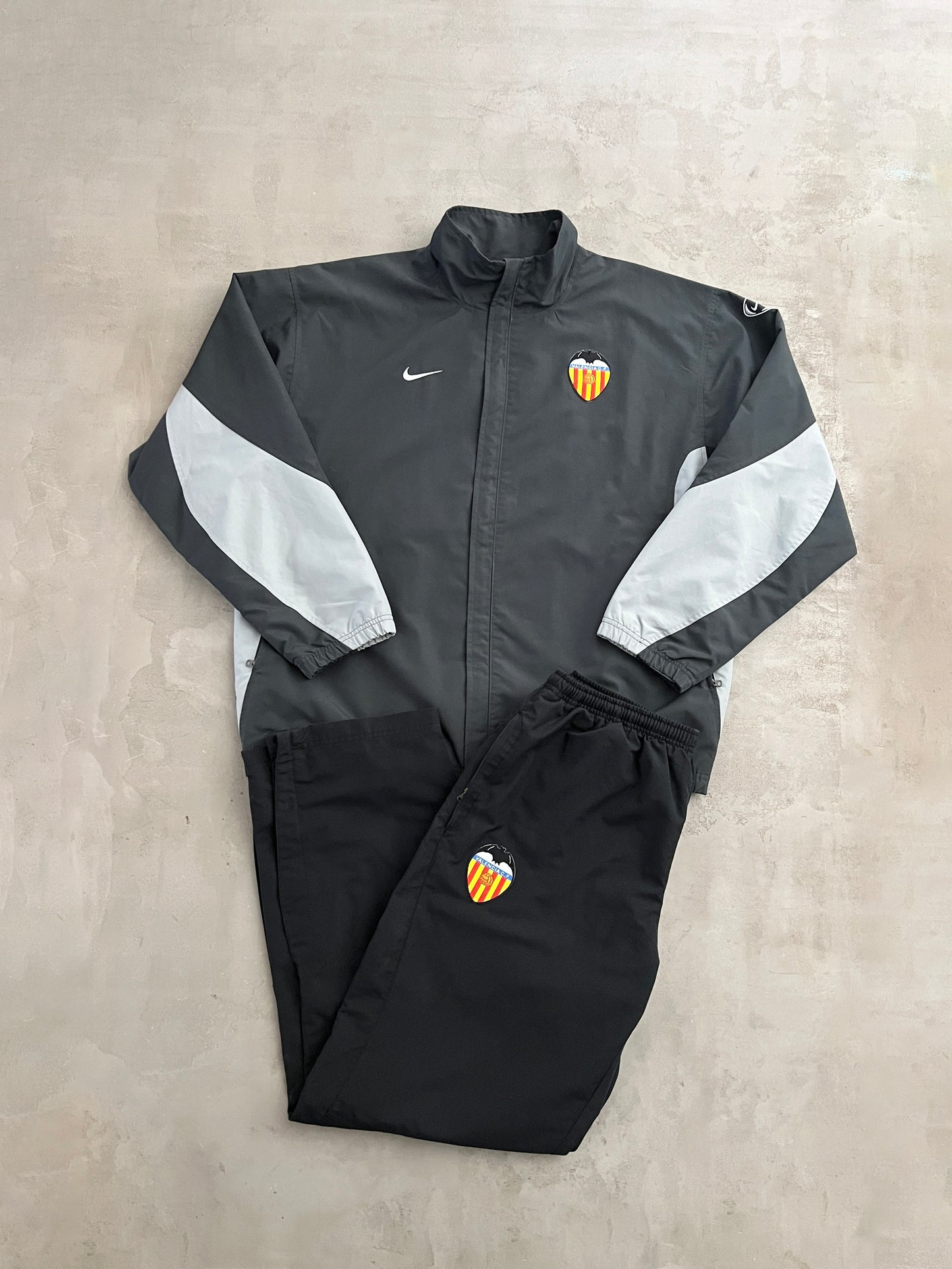 GREY FC VALENCIA NIKE TRACK PANTS - 2000S - XL