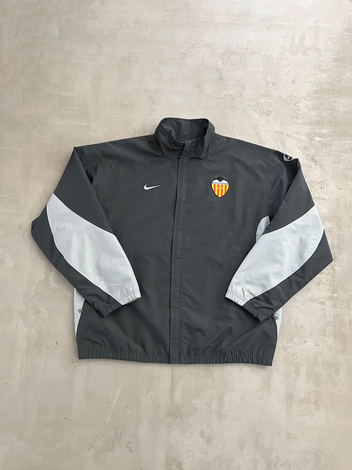 GREY FC VALENCIA NIKE TRACK JACKET - 2000S - XL