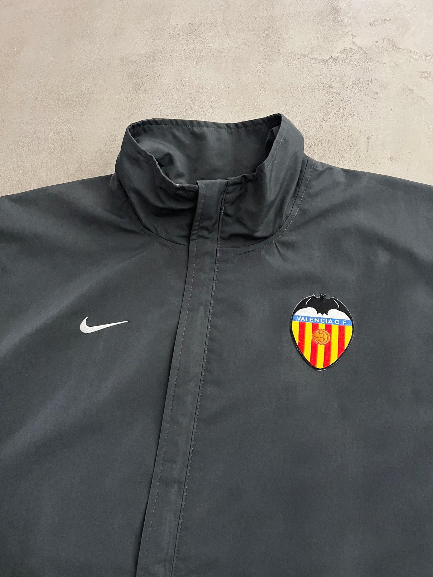 GREY FC VALENCIA NIKE TRACK JACKET - 2000S - XL