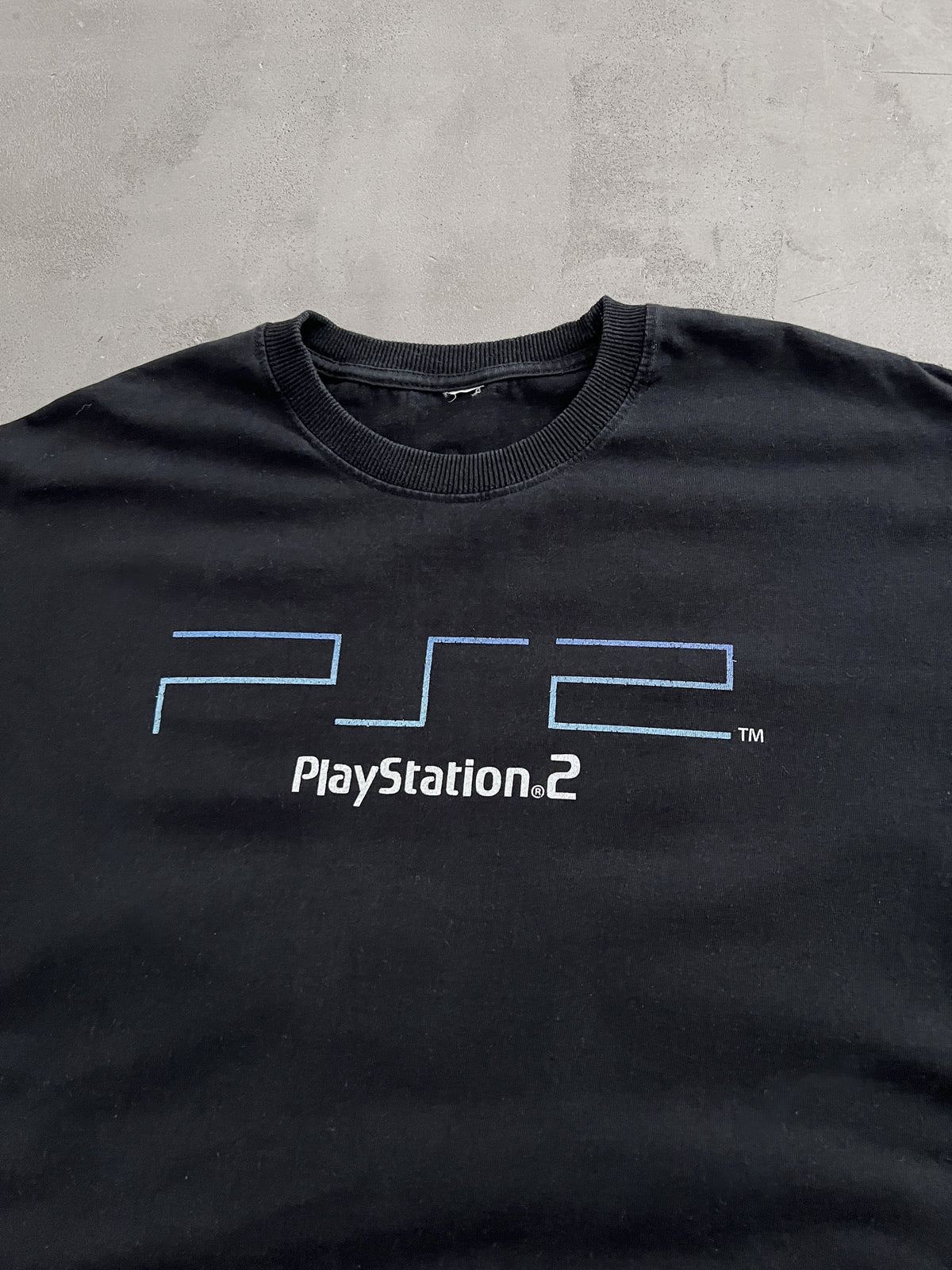 BLACK PLAYSTATION 2 PROMO TEE - 2000S - L