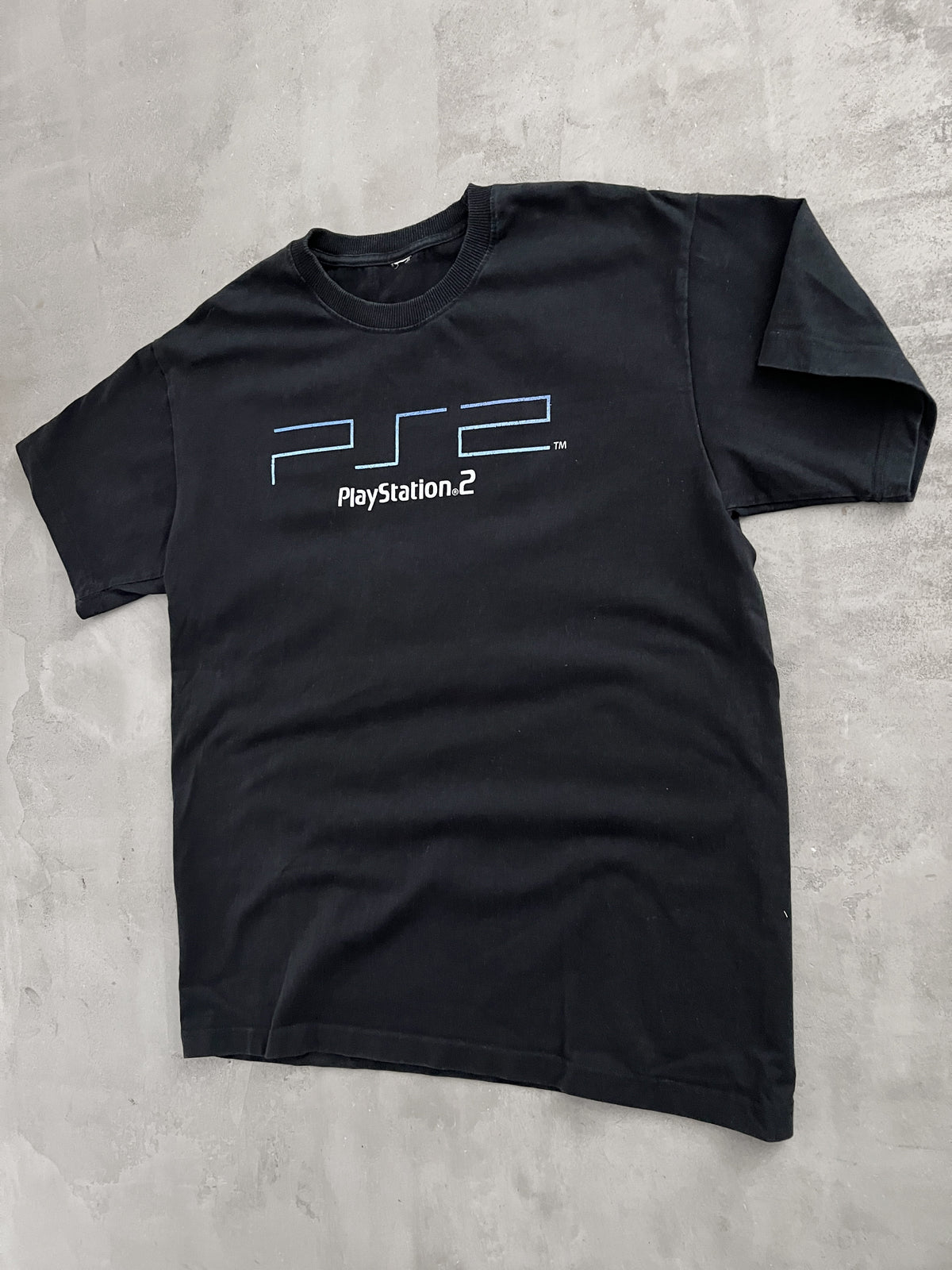 BLACK PLAYSTATION 2 PROMO TEE - 2000S - L