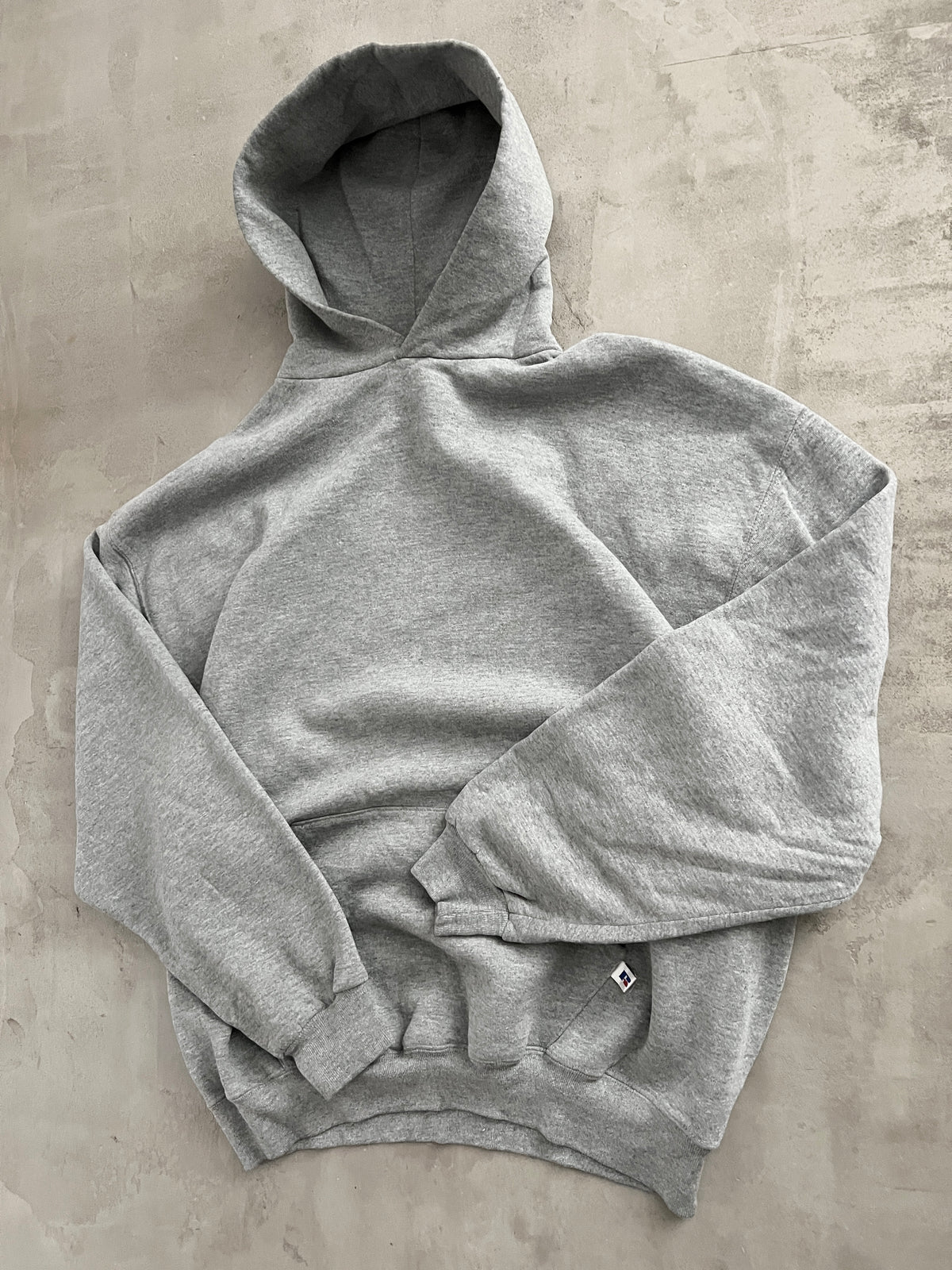GREY RUSSELL HOODIE - 1990S - XL/XXL