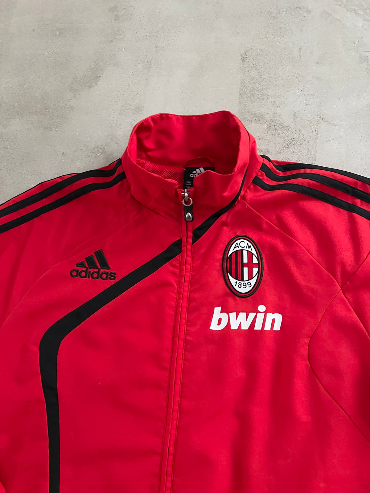 RED AC MILAN TRACK JACKET - 2000S - S/M