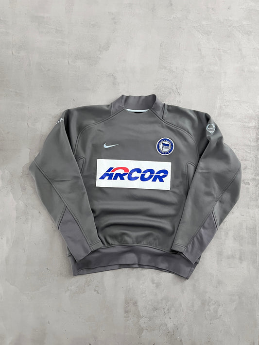 GREY HERTHA BSC BERLIN NIKE SWEATER - 2000S - L