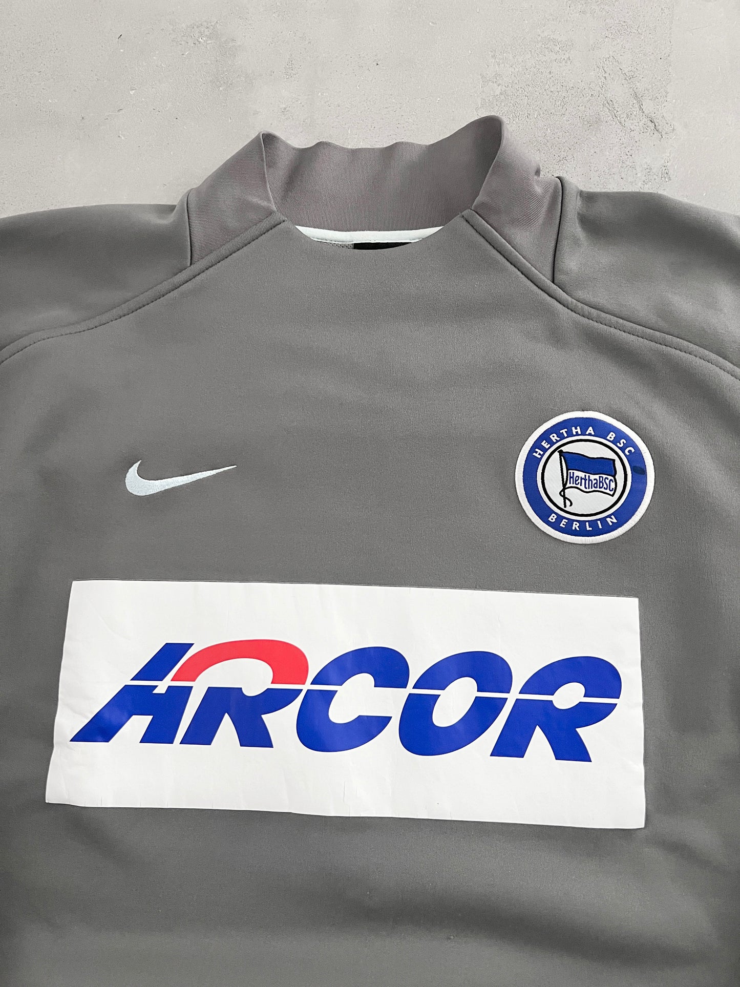 GREY HERTHA BSC BERLIN NIKE SWEATER - 2000S - L