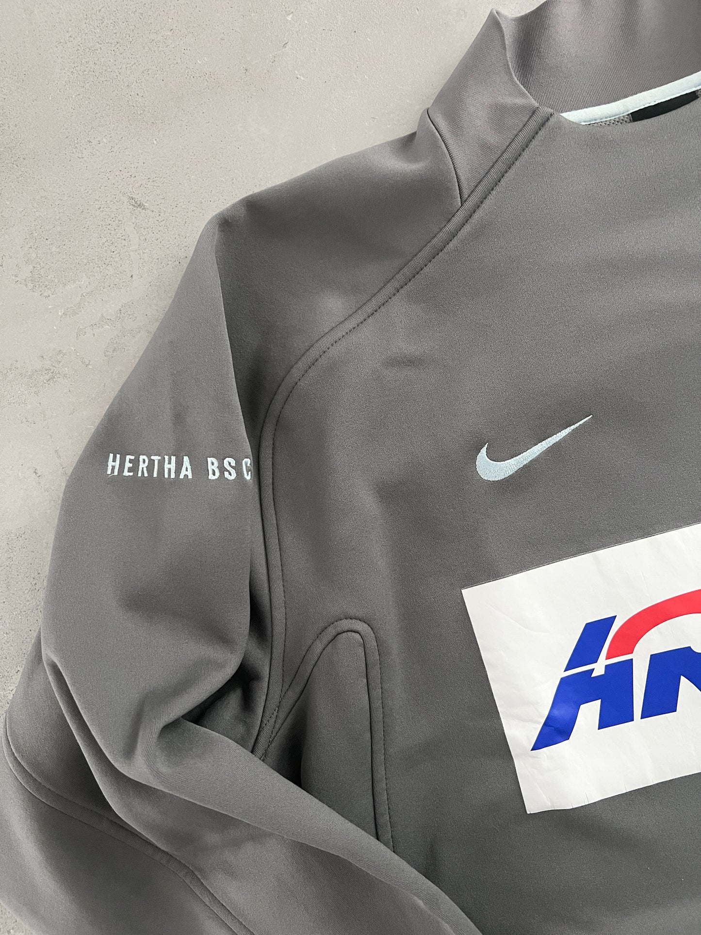 GREY HERTHA BSC BERLIN NIKE SWEATER - 2000S - L