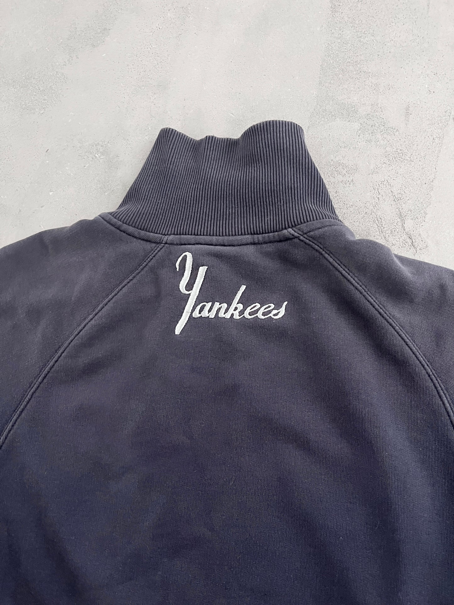 FADED NAVY YANKEES JACKET - 1990S - S