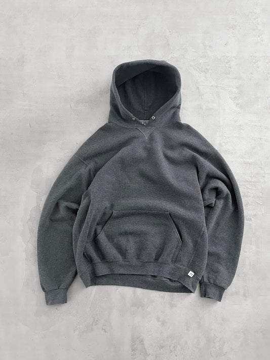GREY RUSSELL HOODIE - 2000S - XL