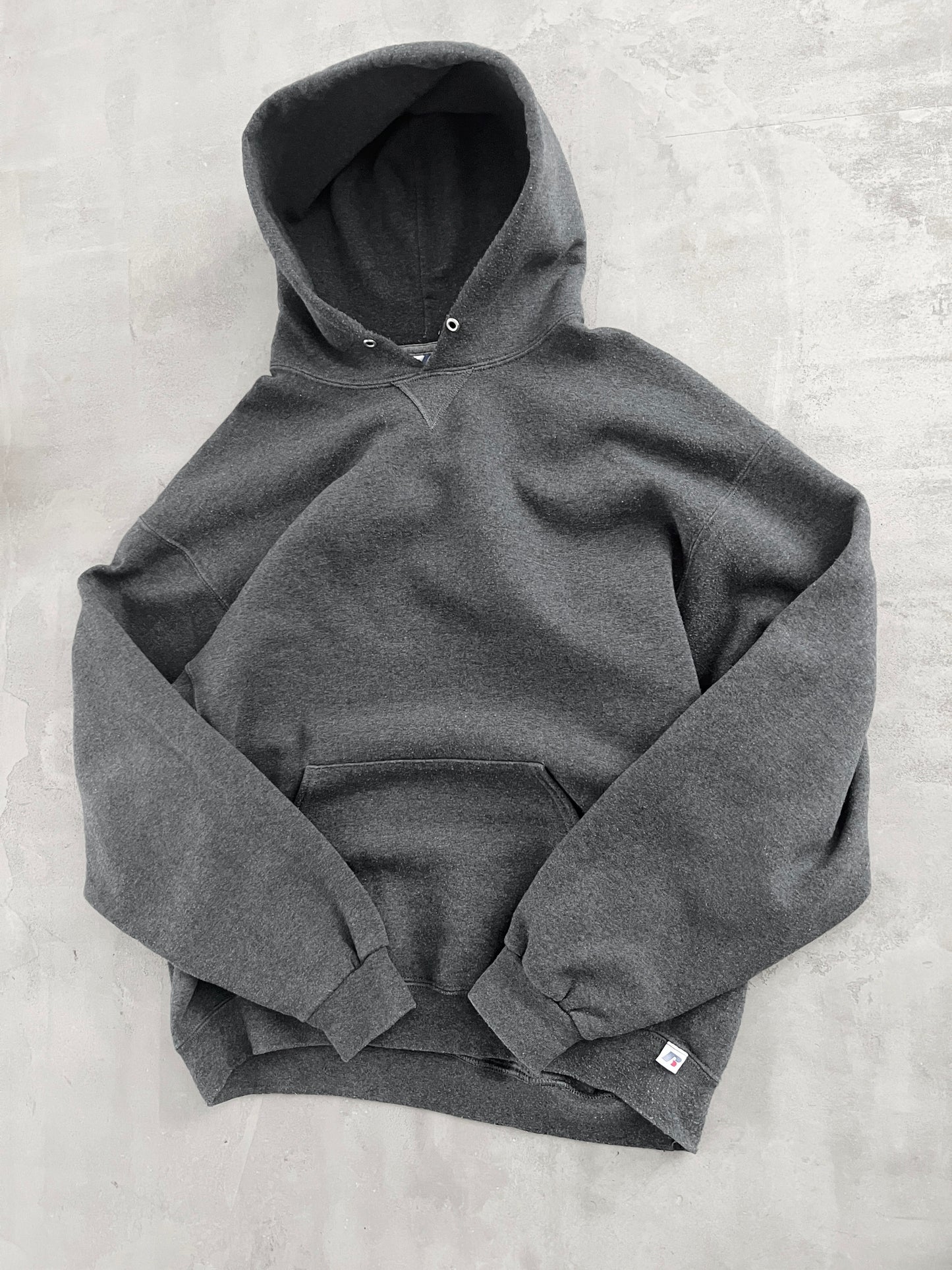 GREY RUSSELL HOODIE - 2000S - XL