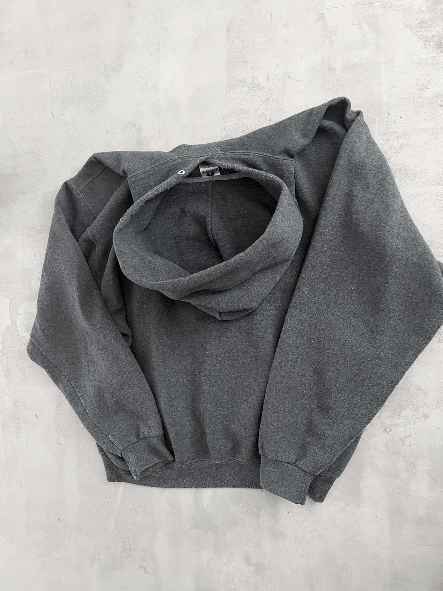 GREY RUSSELL HOODIE - 2000S - XL