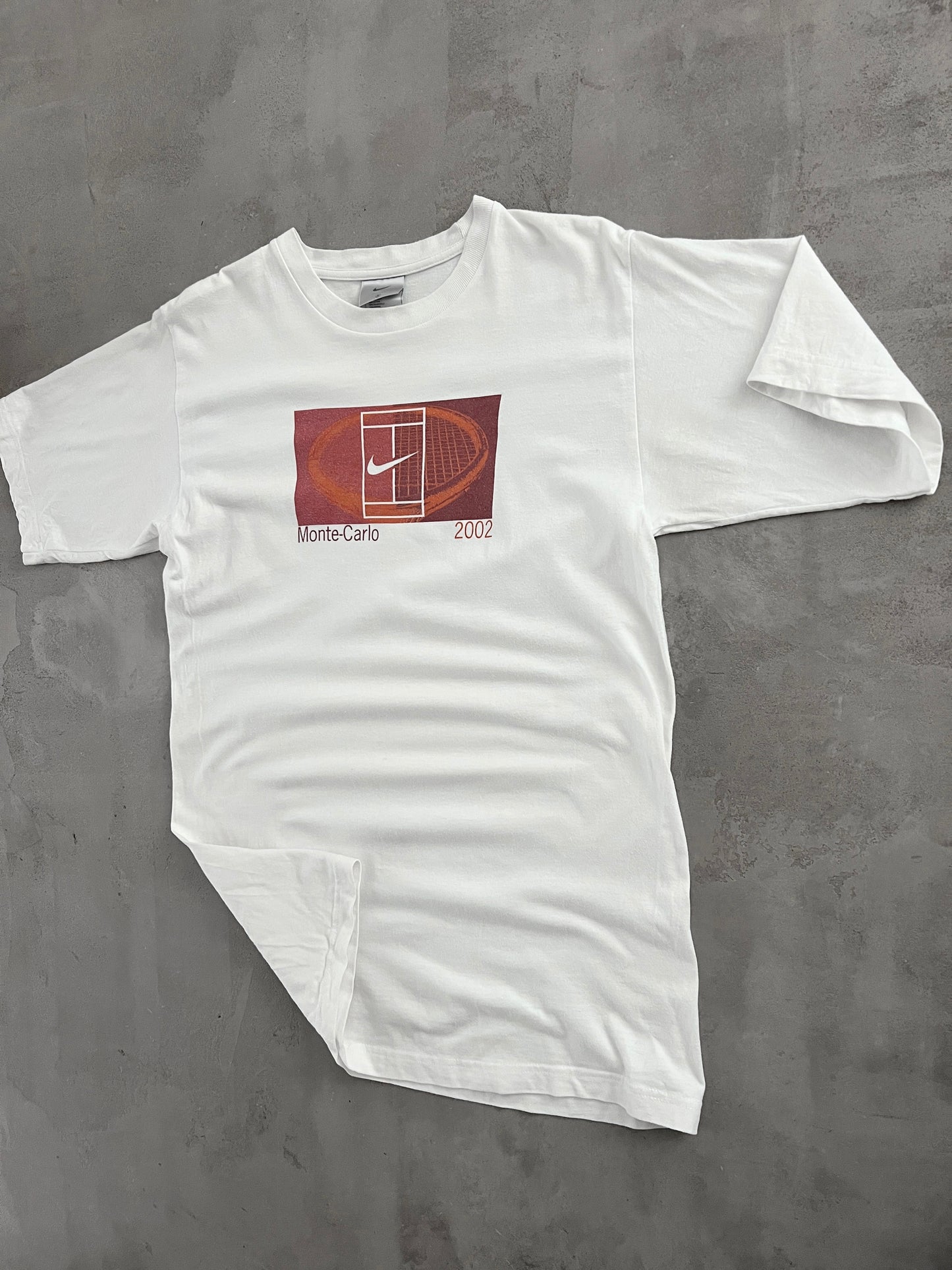 WHITE NIKE COURT MONACO TEE - 2002 - S