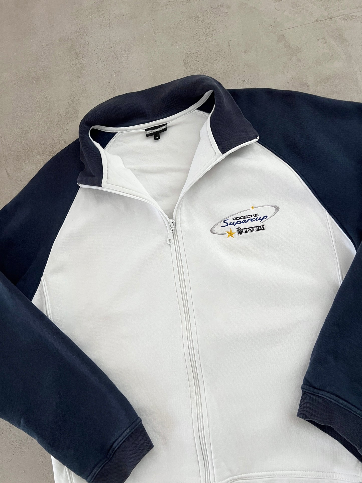 WHITE PORSCHE MICHELIN JACKET - 2000S - L