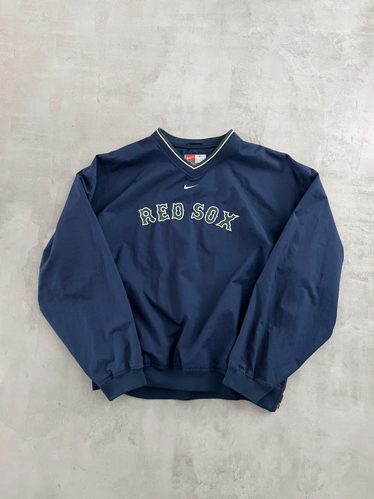 NAVY BOSTON RED SOX NIKE SWEATER - 1990S - L/XL