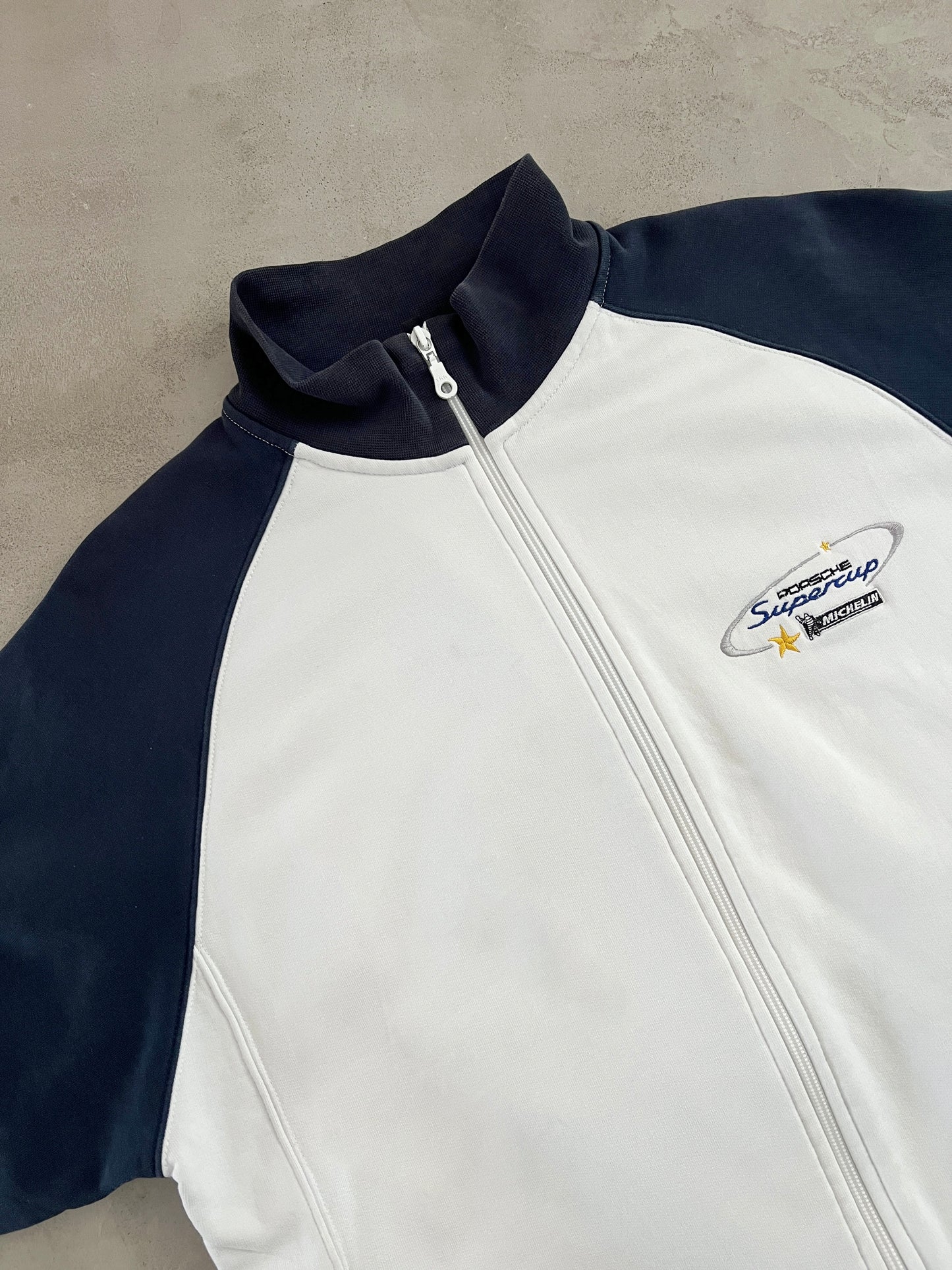 WHITE PORSCHE MICHELIN JACKET - 2000S - L